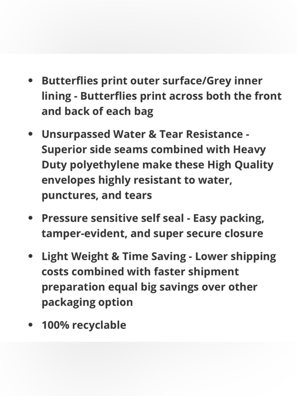12x15.5” poly mailers (30) - Picture 2 of 2